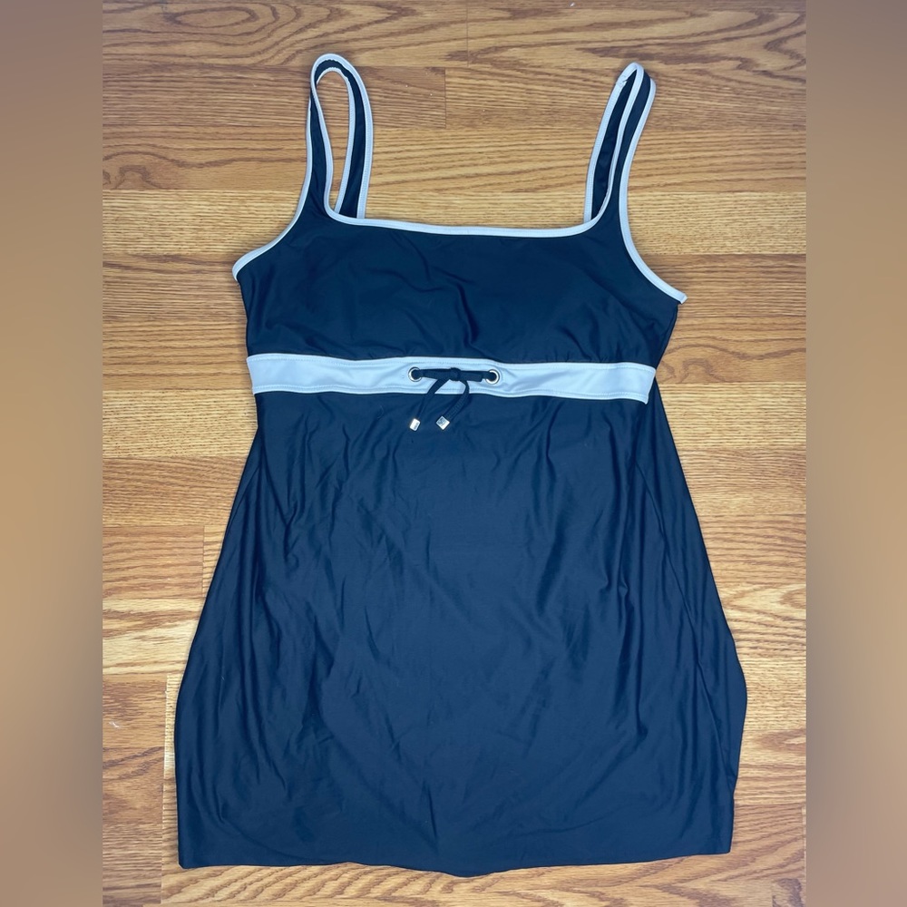 Eco swim black 1 piece swim dress